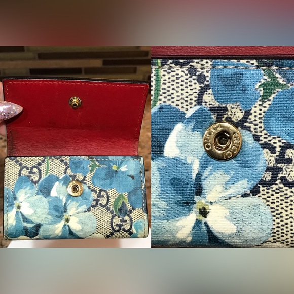 GUCCI GG Blooms Flora Leather Key Holder πΈππ₯ - Picture 6 of 17